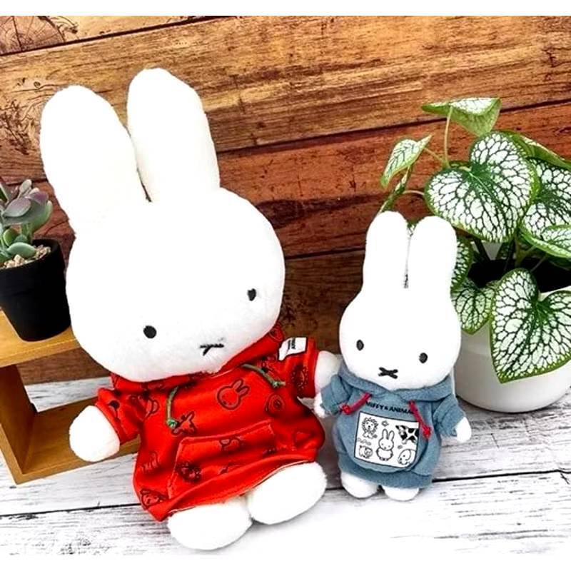 MIFFY&ANIMALS 米飛兔 帽T娃娃 吊飾娃娃